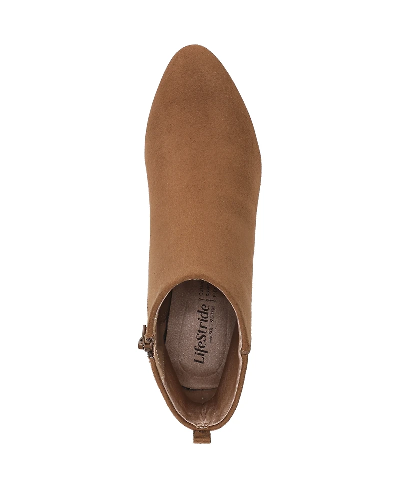 LifeStride Women's Glow Zip Dress Short Boots