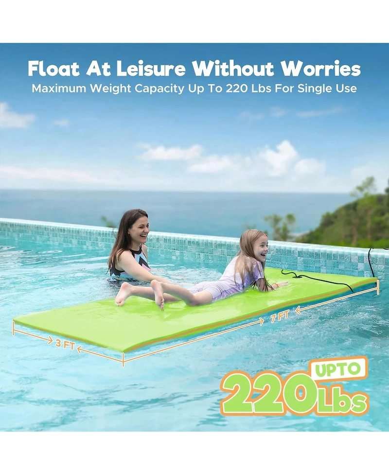 Hallolure Water Floating Mat Foam Pad