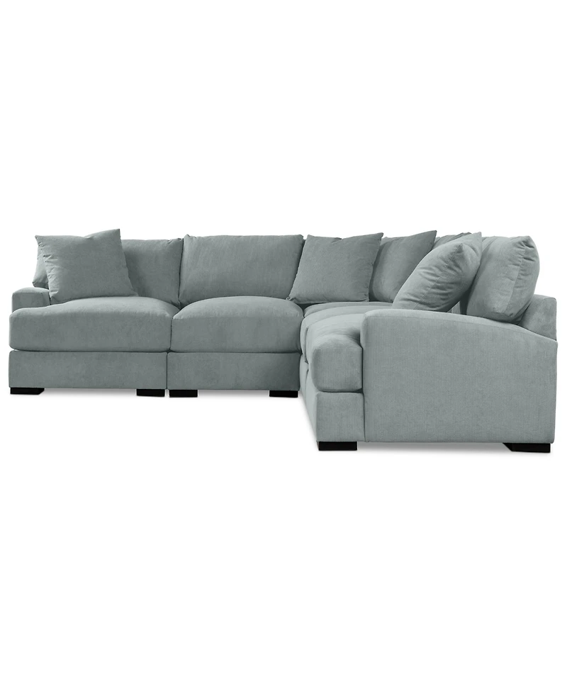 Rhyder 111" 5-Pc. Fabric L Sectional, Exclusively at Macy's