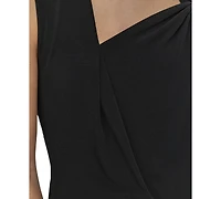 Dkny Petite Asymmetric Sleeveless Top