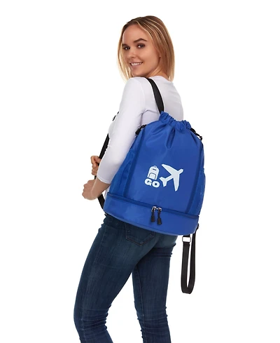Perfect Personal Travel Go Bag- Blue