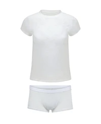 Adore Me Plus Yoko T-Shirt And Shortie Set