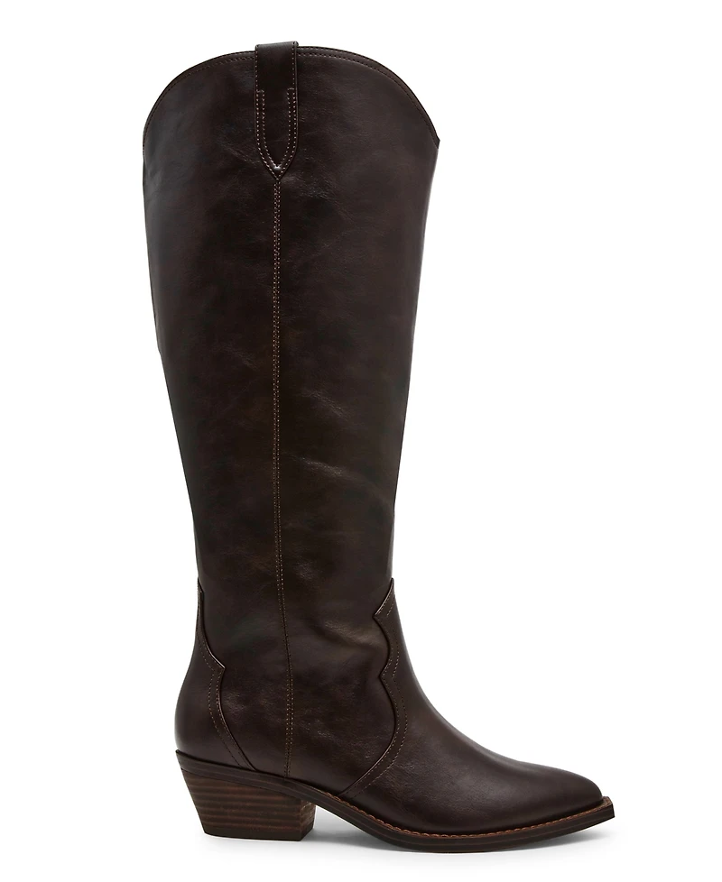 Dv Dolce Vita Women's Kit Knee-High Wide Calf Cowboy Boots