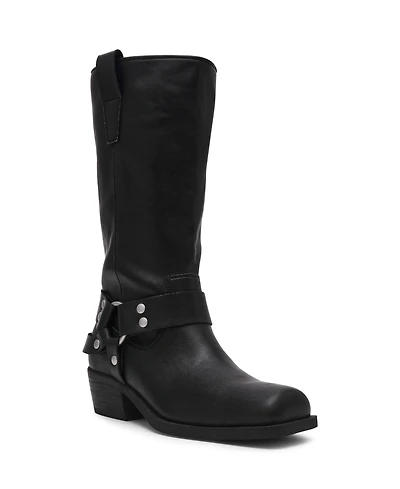 Dv Dolce Vita Women's Tanzy Tall Harness Moto Boots