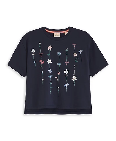 Scotch & Soda Big Girls Jersey Short Sleeve Fashion T-Shirt