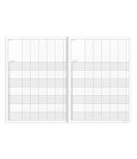 Floral Kraft Botanical 7.5"x10.25" Teacher Record Grade Book