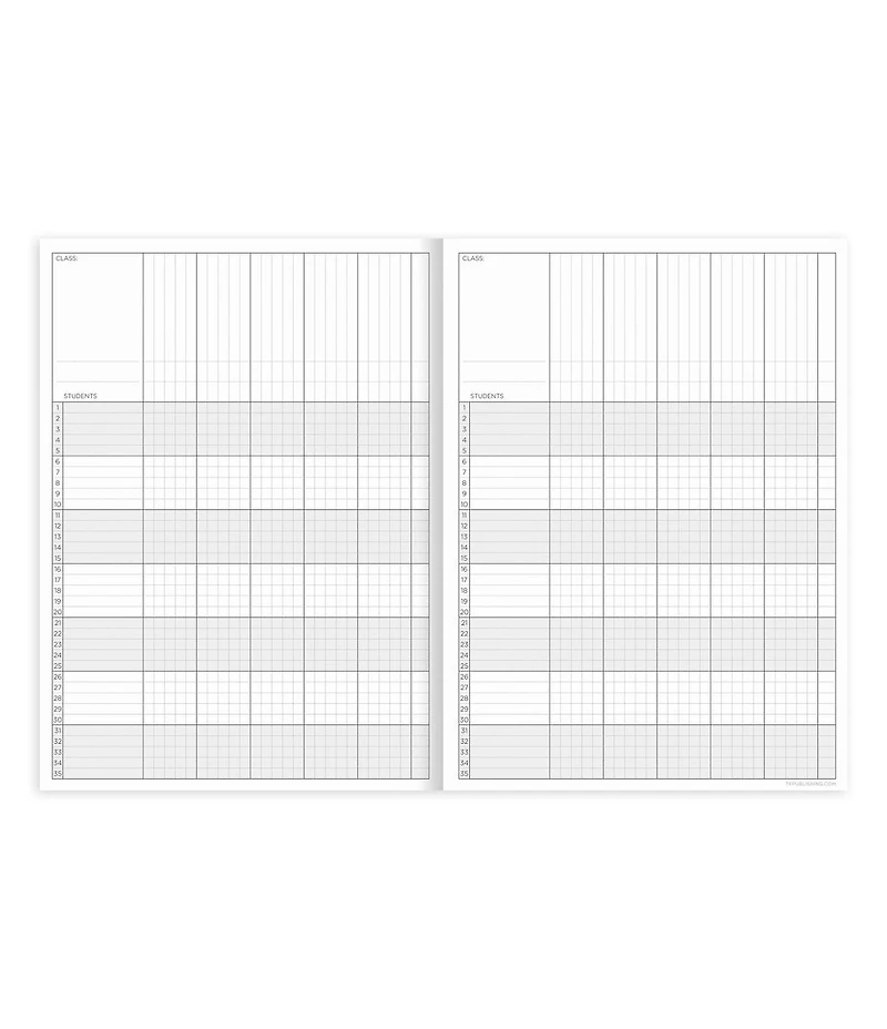 Professional Kraft 7.5"x10.25" Teacher Record Grade Book