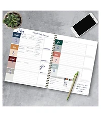 Spotted Dot Boho Undated Large Weekly Monthly Spiral Planner