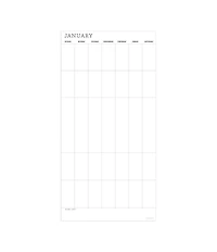 Undated 12" x 12" Dry Erase Vertical Wall Calendar