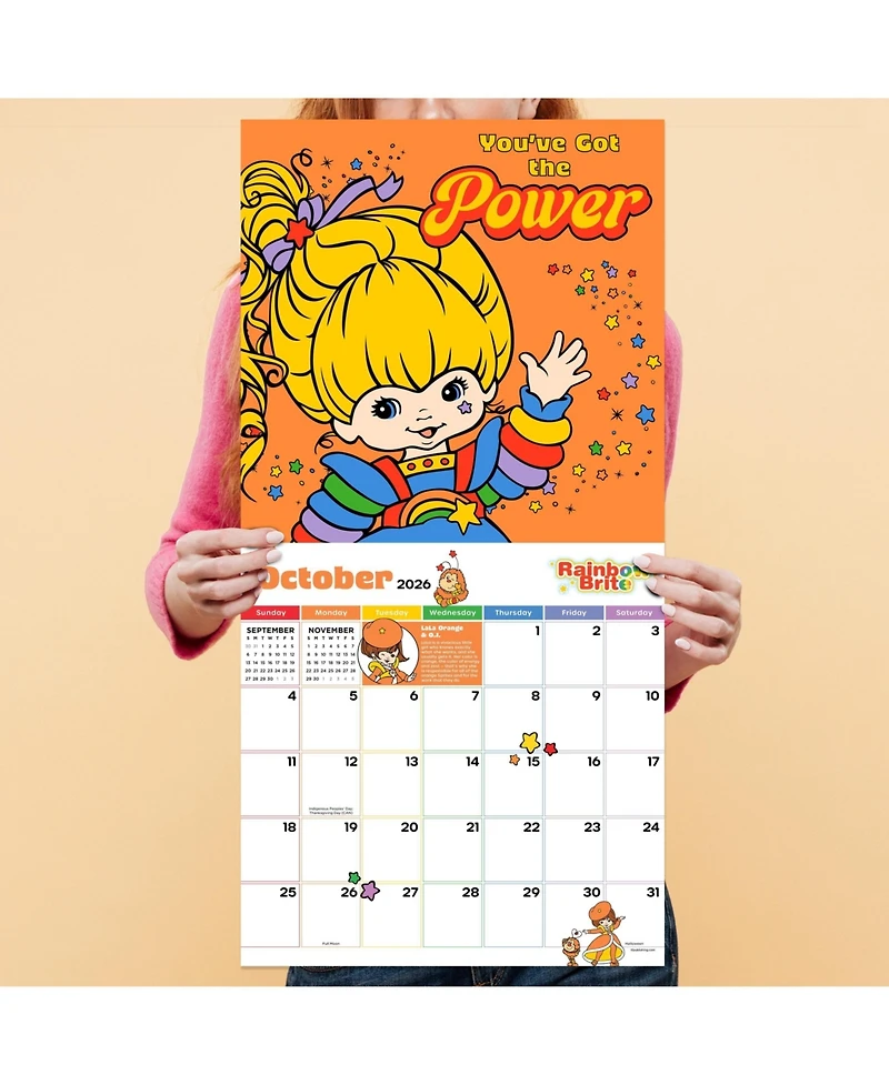 2026 Rainbow Brite Wall Calendar