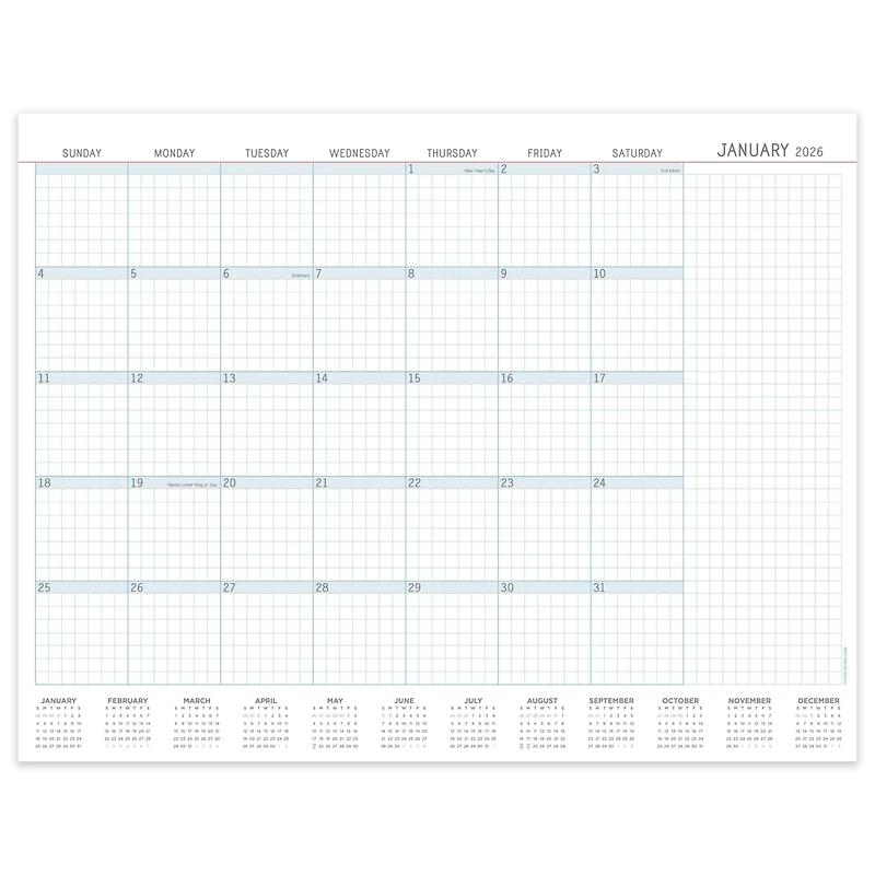 2026 Professional Large Desk Pad Monthly Blotter Calendar