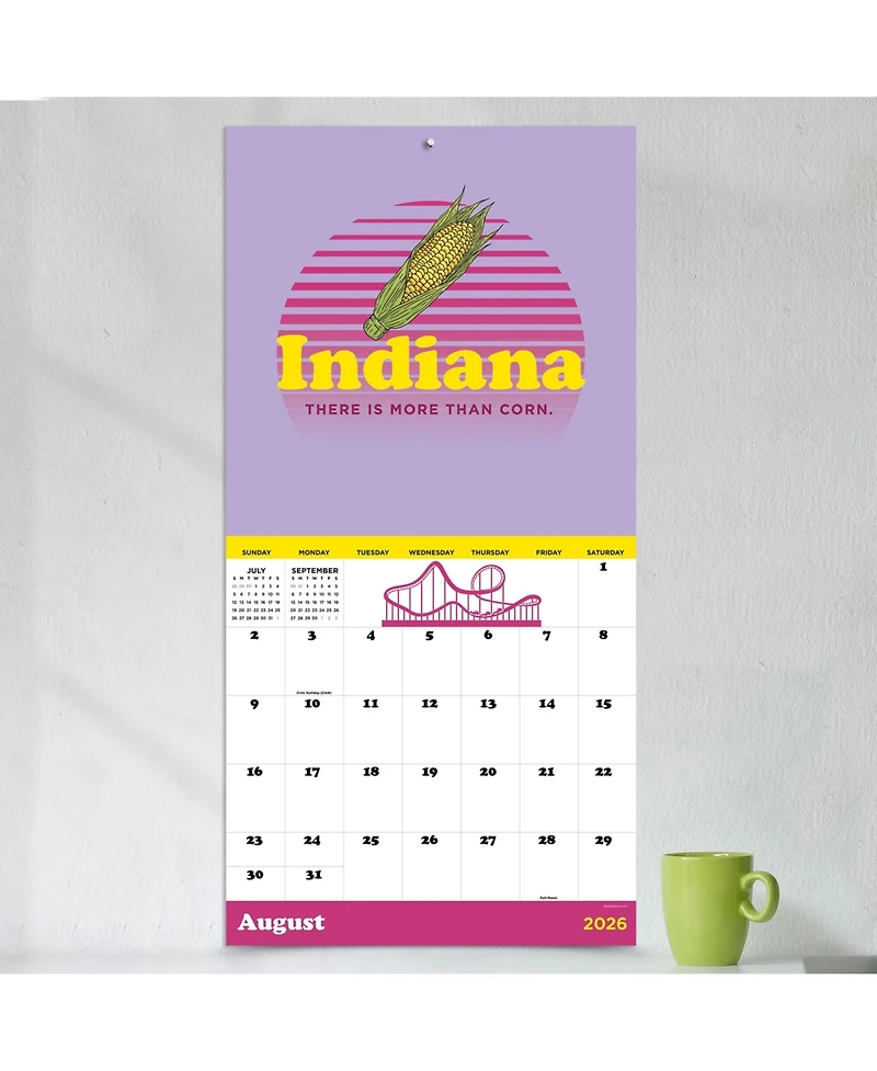 2026 Home: Indiana Wall Calendar