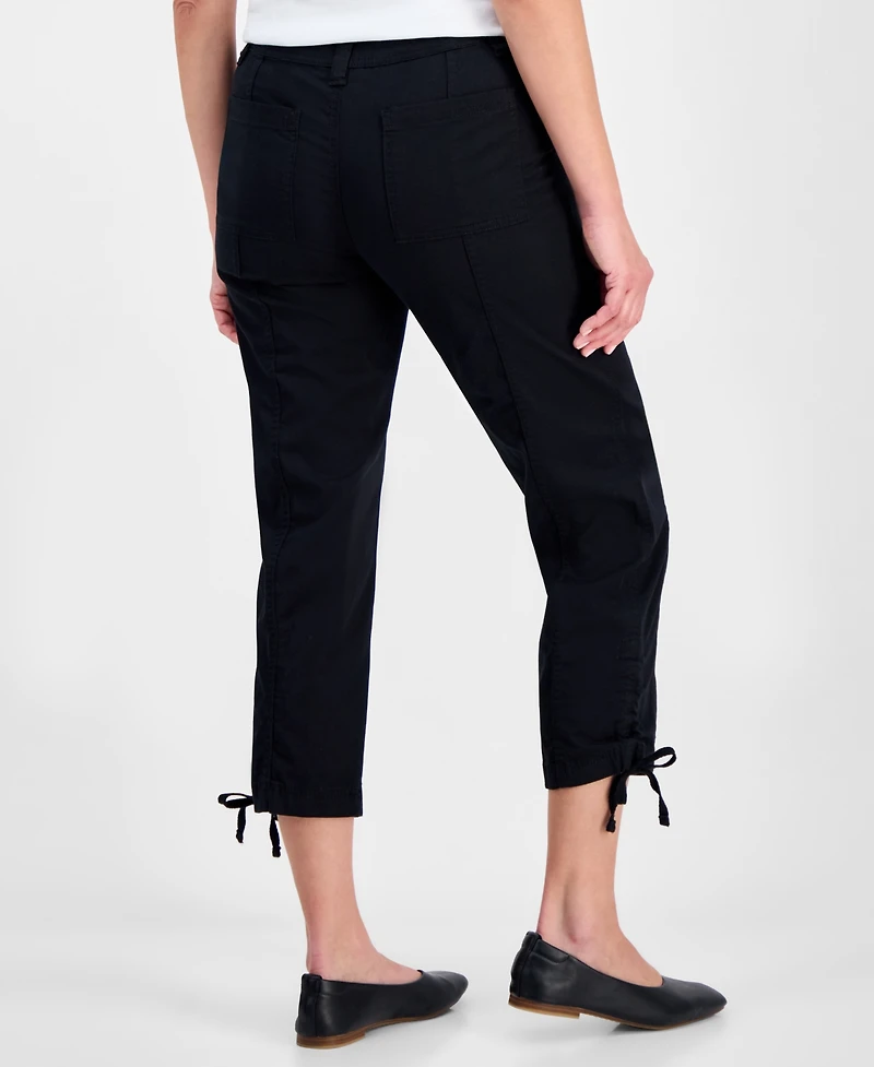 Style & Co Women's Mid Rise Tie-Hem Ankle Pants, Exclusively at Macy's