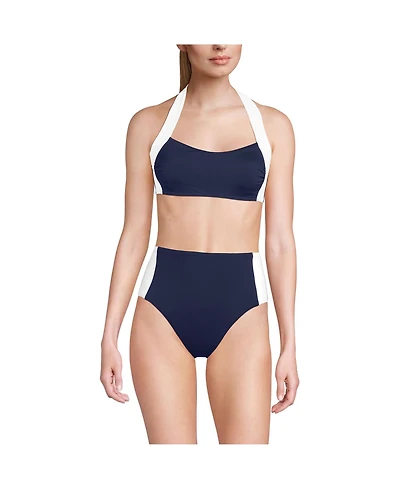 Lands' End Women's Seamed Halter Bikini Top