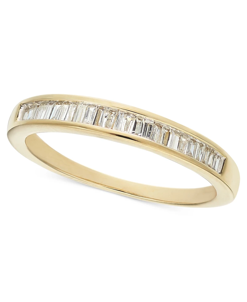 Diamond Baguette Band (1/7 ct. t.w.) 14k White Gold, or Rose Gold