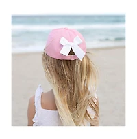 Bits & Bows Girls Girls Sister Bow Baseball Hat in Pink