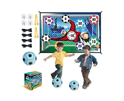 Titqwop Sticky Soccer Games Set for Kids – Indoor/Outdoor Mini Goal with Adhesive Balls | No Inflation Needed | Fun Backyard & Birthday Gift fo