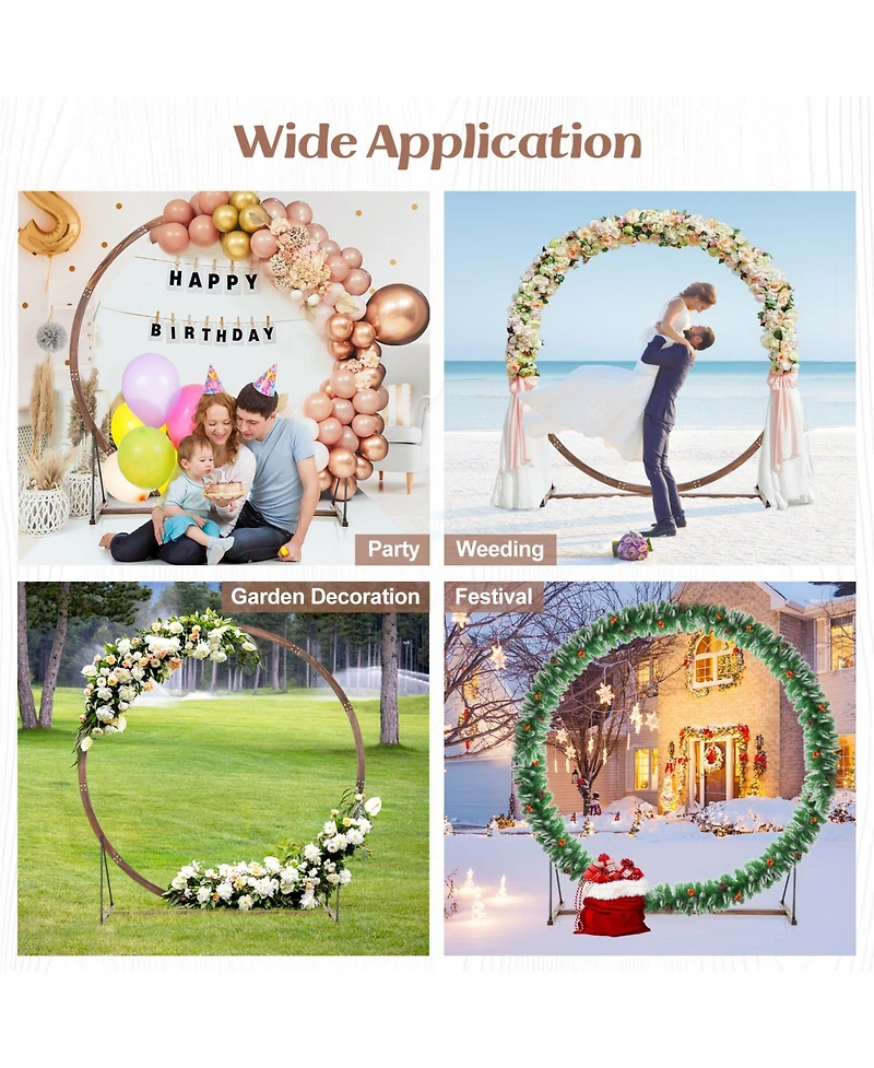 Wooden Wedding Arch Solid Wood Arbor Backdrop Stand for Wedding Ceremony