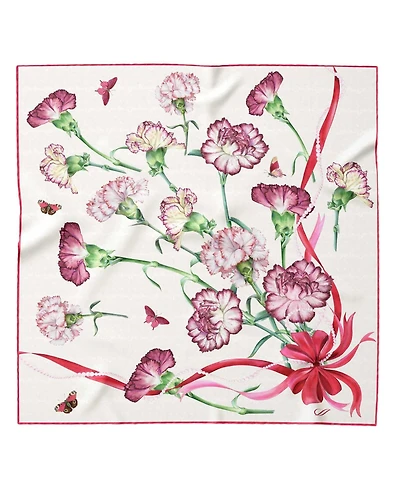 Dianthus - Silk Bandana for Women