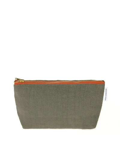 Brera Lino Walnut Small Linen Toiletry Bag