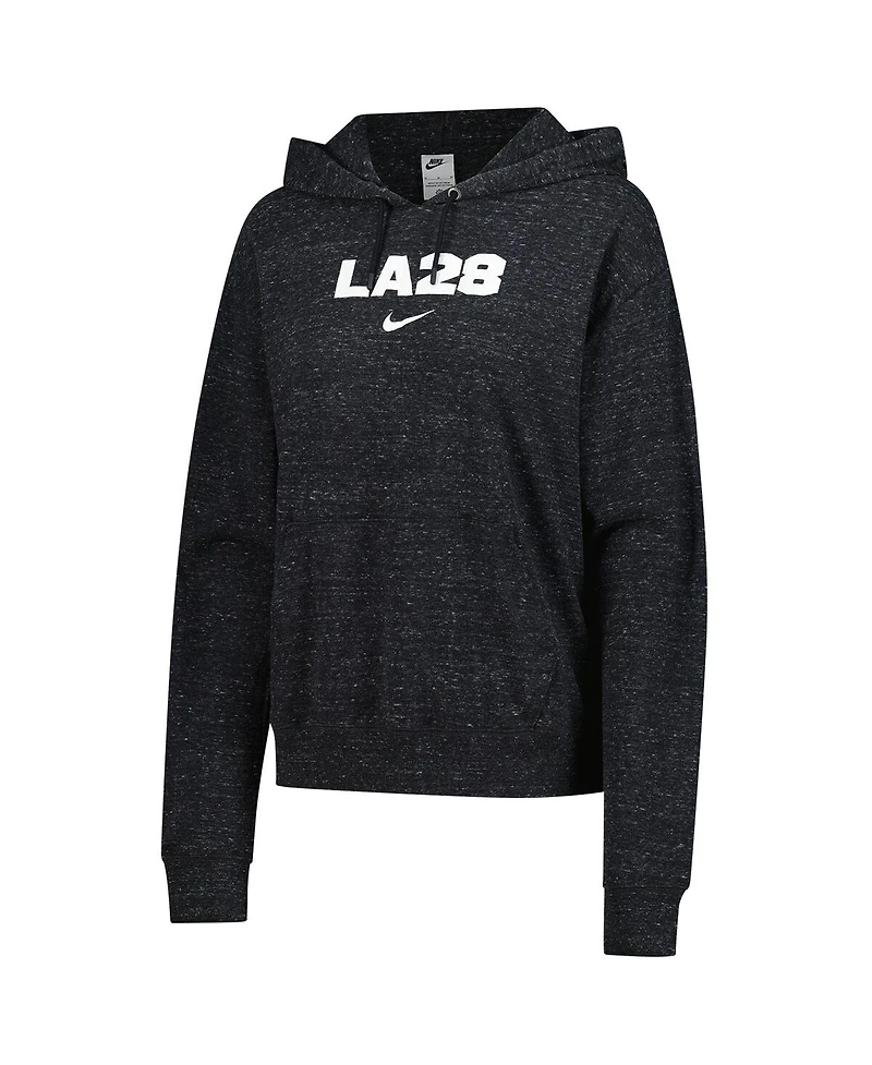 Nike Women's Black LA28 Summer Olympics Gym Vintage Pullover Hoodie
