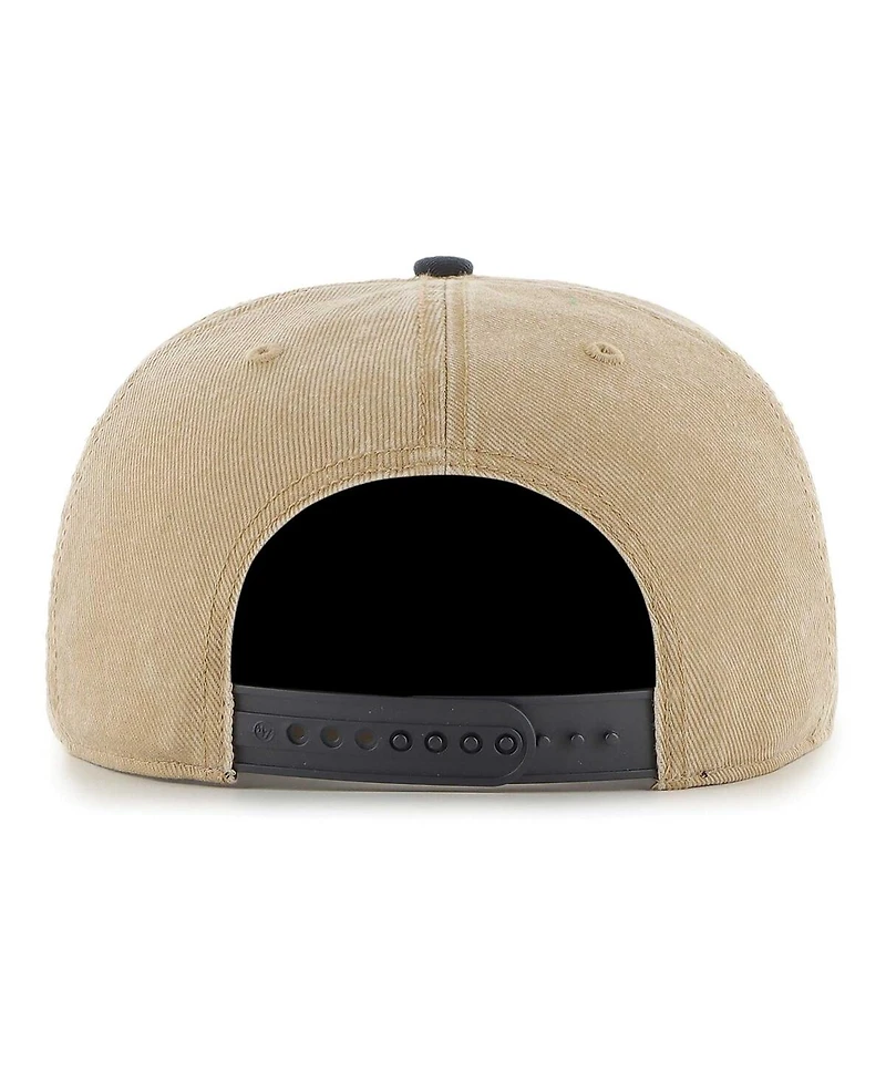 '47 Brand Men's Khaki/Navy Memphis Grizzlies Chilmark Captain Snapback Hat