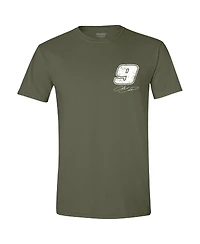Hendrick Motorsports Team Collection Men's Green Chase Elliott Flag T-Shirt