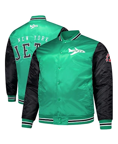 Mitchell & Ness Men's Kelly Green New York Jets Team Satin Jacket
