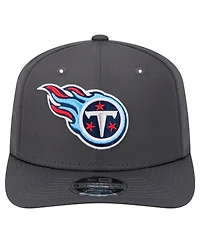 New Era Men's Graphite Tennessee Titans Main 9SEVENTY Stretch Snap Hat
