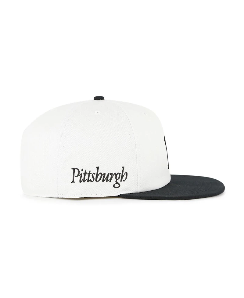 '47 Brand Women's White/Black Pittsburgh Pirates Foundation Captain Snapback Hat