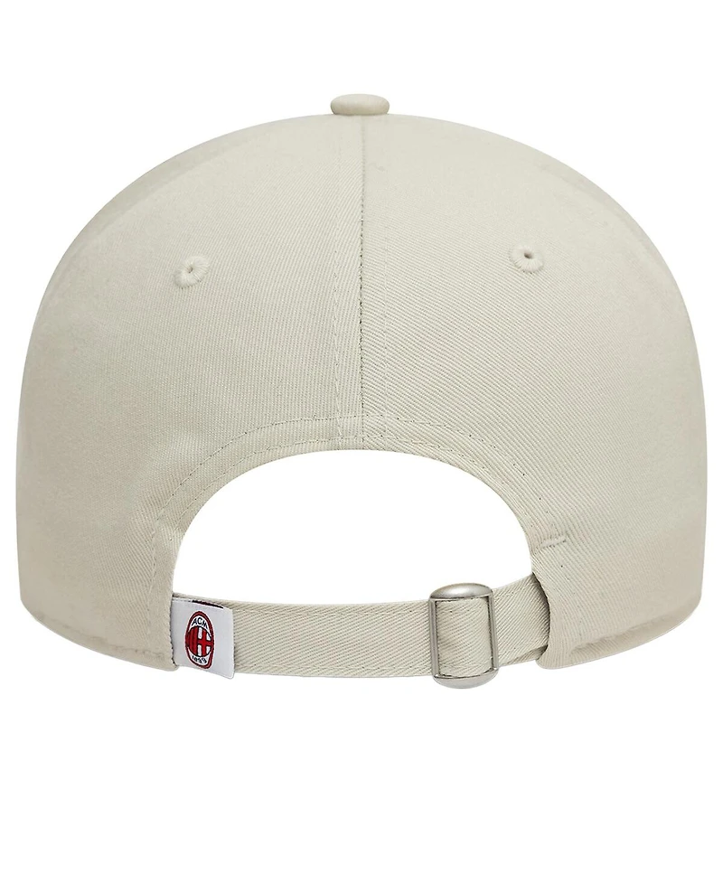 New Era Men's Tan Ac Milan Letter Logo 9TWENTY Adjustable Hat
