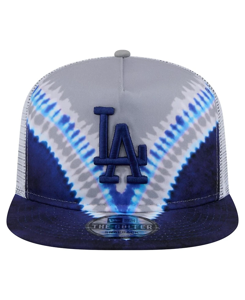 New Era Men's Los Angeles Dodgers Tie-Dye Golfer Trucker Adjustable Hat