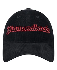 New Era Women's Black Arizona Diamondbacks Corduroy 9TWENTY Adjustable Hat