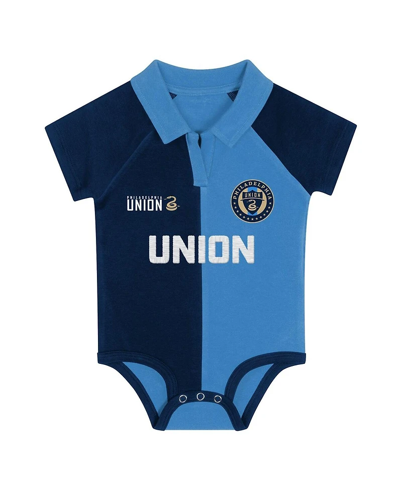 Outerstuff Newborn Navy Philadelphia Union League Champ V-Neck Raglan Bodysuit