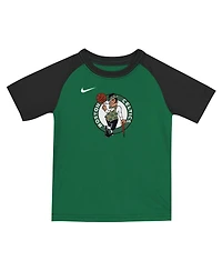 Nike Big Boys and Girls 2-Piece Kelly Green Boston Celtics Practice T-Shirt Shorts Set