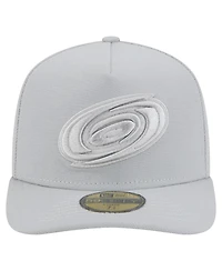 New Era Men's Gray Carolina Hurricanes Color Pack A-Frame 59FIFTY Fitted Hat