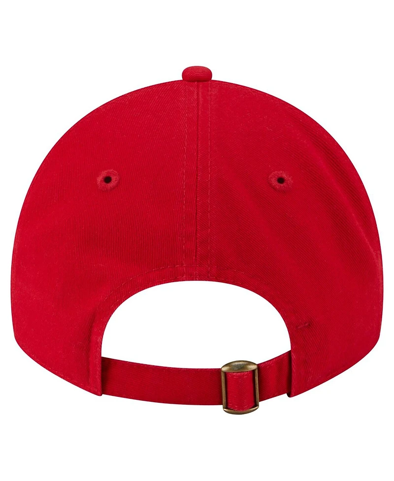 New Era Women's Red Washington Nationals Preppy Team 9TWENTY Adjustable Hat