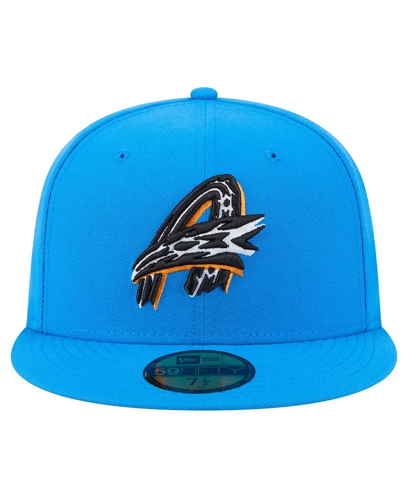 New Era Men's Blue Akron RubberDucks Authentic Collection 59FIFTY Fitted Hat