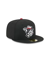 New Era Men's Black Winston-Salem Dash Theme Nights 59FIFTY Fitted Hat