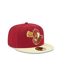 New Era Men's Red Norfolk Tides Theme Nights 59FIFTY Fitted Hat