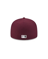 New Era Men's Maroon Fayetteville Woodpeckers Theme Nights 59FIFTY Fitted Hat