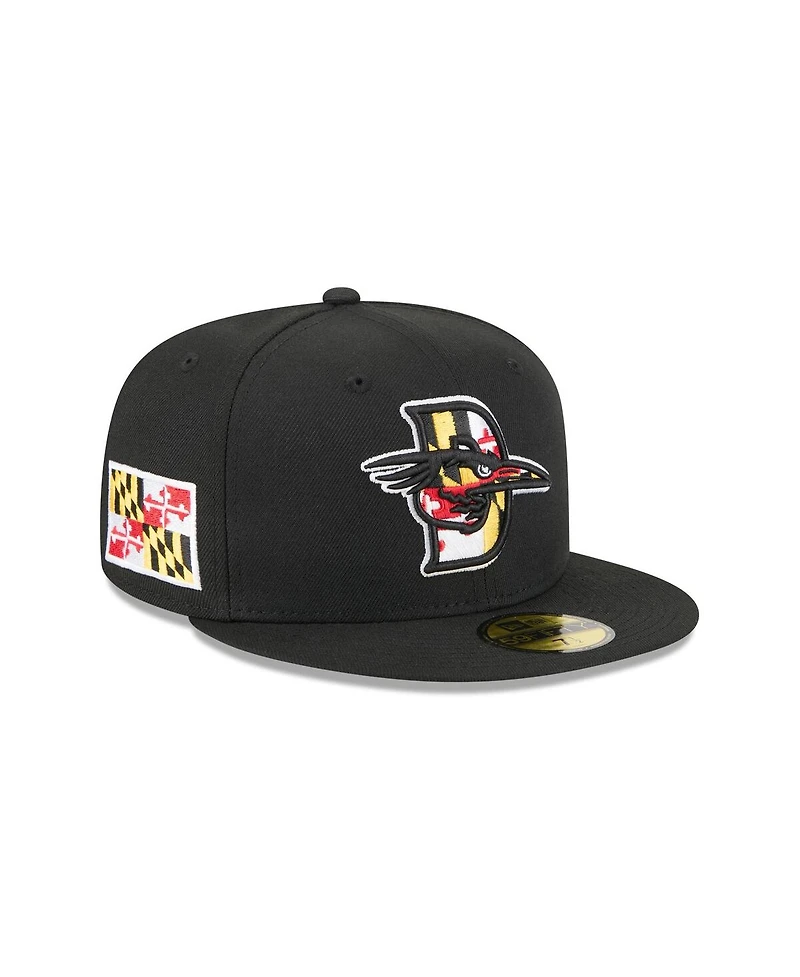 New Era Men's Black Delmarva Shorebirds Theme Nights 59FIFTY Fitted Hat