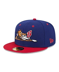 New Era Men's Dark Blue Buffalo Bisons Theme Nights 59FIFTY Fitted Hat