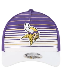 New Era Men's White/Purple Minnesota Vikings Adventure Gradient 9FORTY M-Crown A-Frame Adjustable Hat