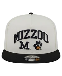 New Era Men's White Missouri Tigers Collegiate 9FIFTY A-Frame Snapback Hat