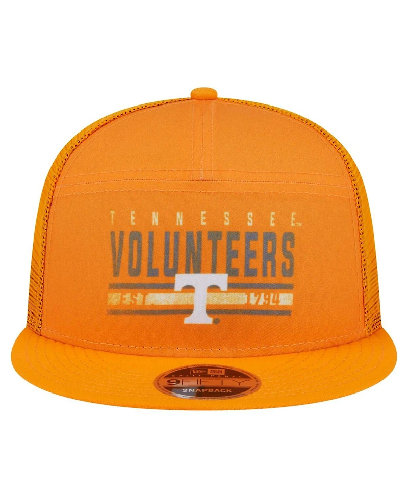 New Era Men's Tennessee Orange Tennessee Volunteers Split Panel 9FIFTY Snapback Trucker Hat