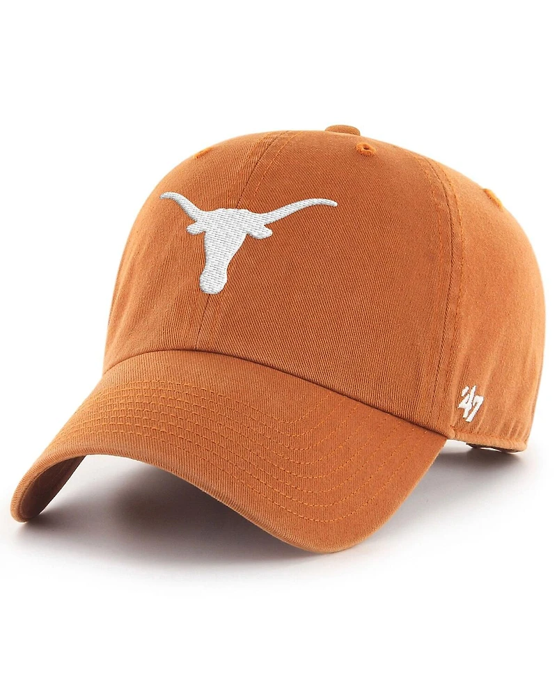 '47 Brand Men's Texas Orange Texas Longhorns 2025 Ncaa Women's Basketball Tournament March Madness Final Four Clean Up Adjustable Hat