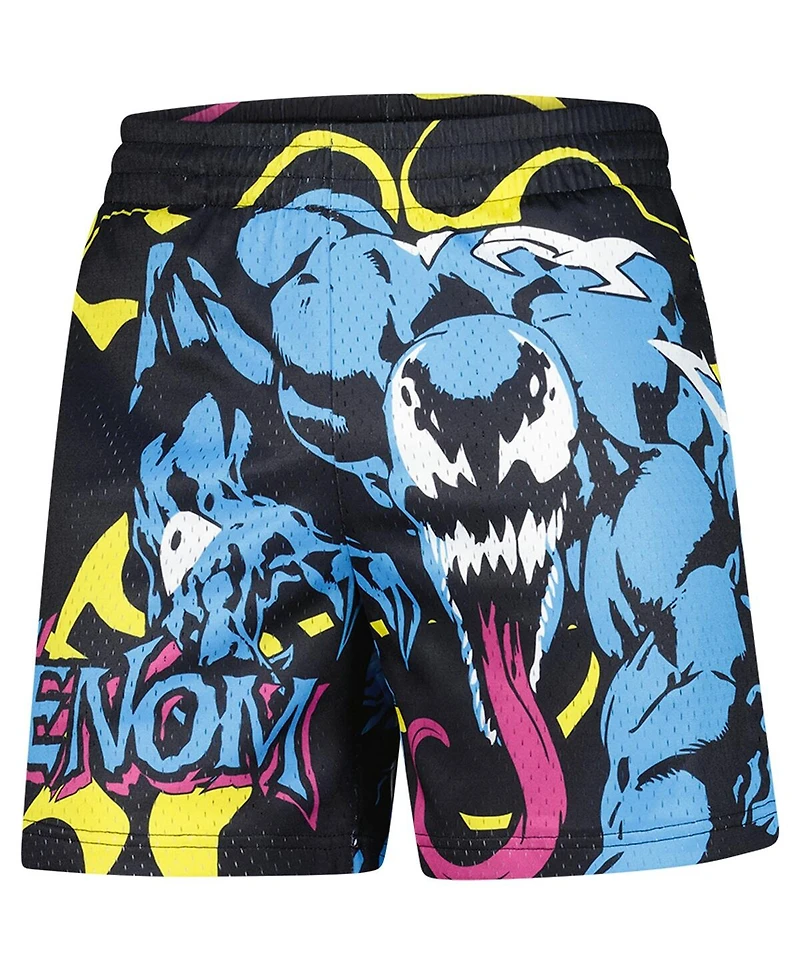 Lids Men's Black Venom Big Print Mesh Shorts
