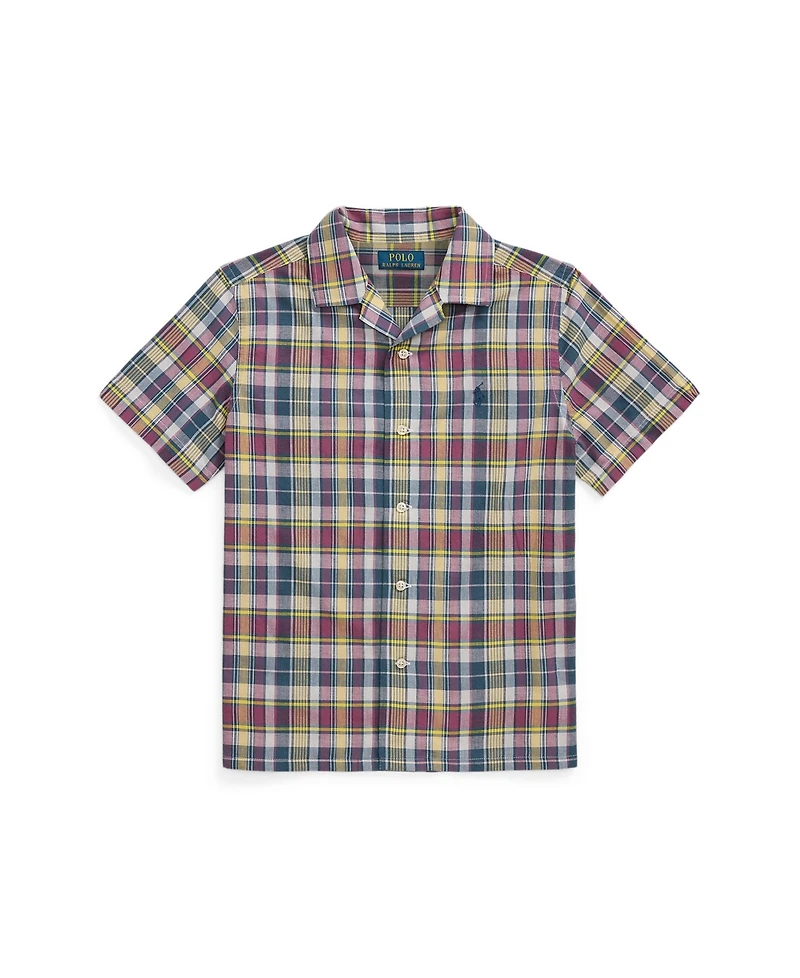 Polo Ralph Lauren Big Boys Plaid Camp Shirt