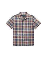 Polo Ralph Lauren Big Boys Plaid Camp Shirt